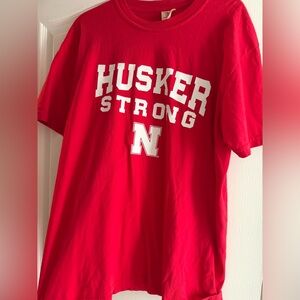 Husker Strong barstool tee